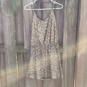 Quinn gold sequin dress